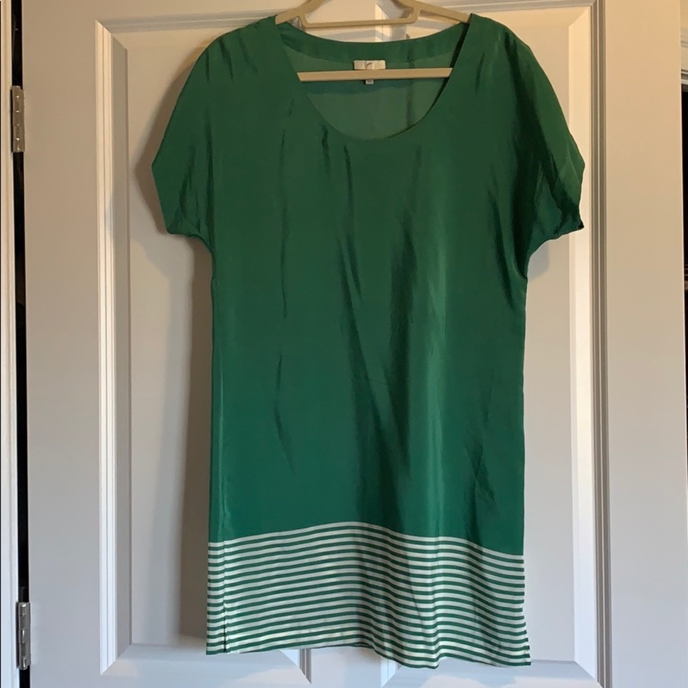 JOIE Green 100% Silk Dress Size Small